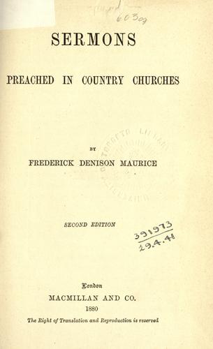Sermons preached in country churches