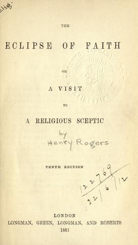 The eclipse of faith