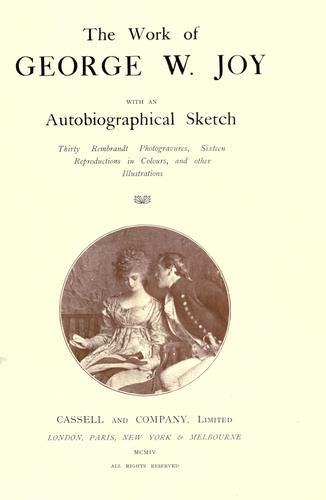 The work of George W. Joy