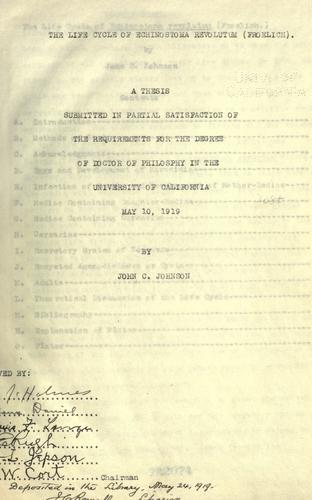 The life cycle of Echinostoma revolutum (Froelich) ...