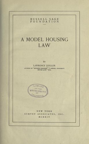 A model housing law