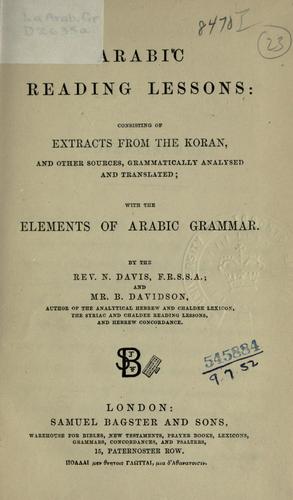 Arabic reading lessons