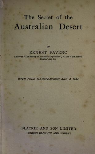 The secret of the Australian desert