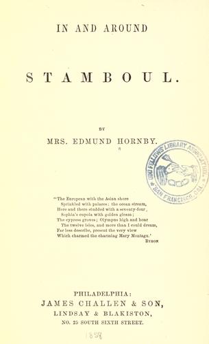 In and around Stamboul