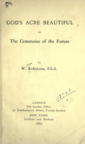 God's acre beautiful