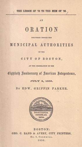 The lesson of '76 to the men of '56.