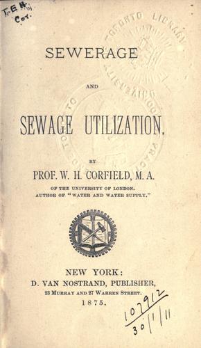 Sewerage and sewage utilization.