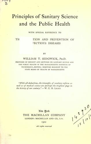 Principles of sanitary science and the public health