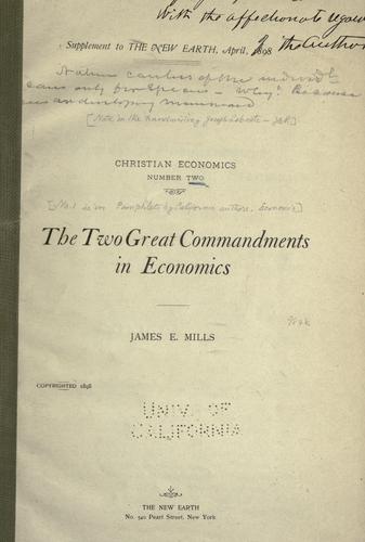Two great commandments in economics