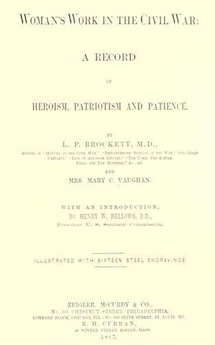 Woman's work in the Civil War