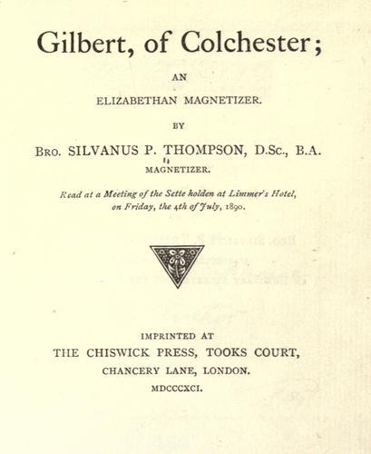 Gilbert, of Colchester