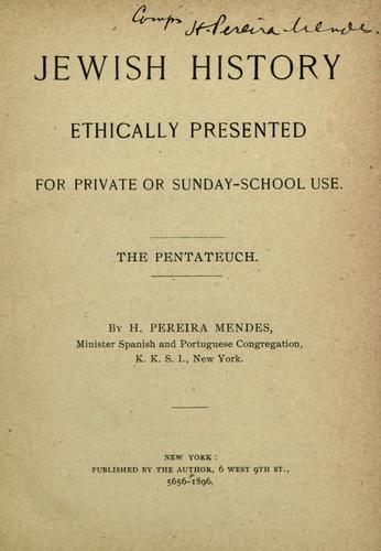 Jewish history ethically presented