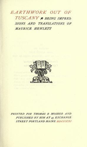 Earthwork out of Tuscany