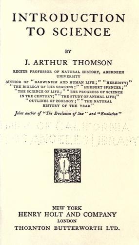 Introduction to science