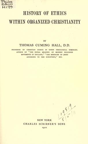 History of ethics within organized Christianity.