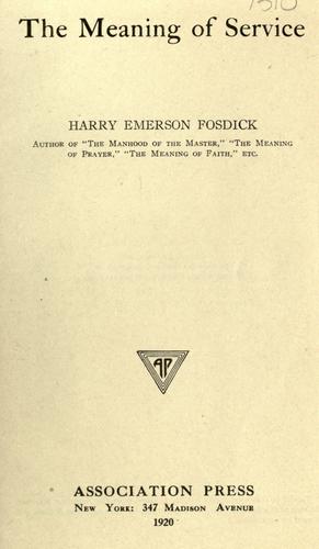 The meaning of service