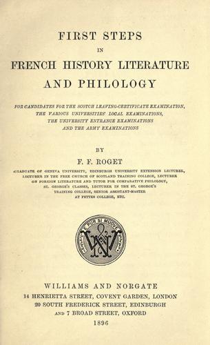 First steps in French history