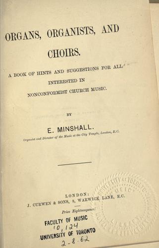 Organs, organists and choirs