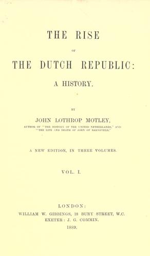 The rise of the Dutch republic