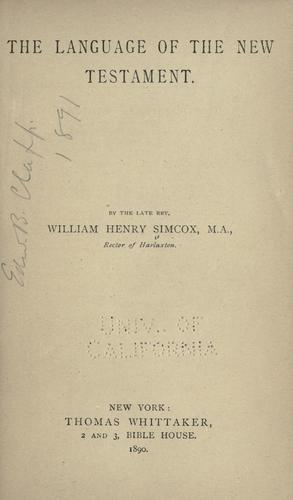 The language of the New Testament.