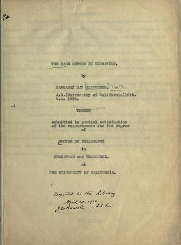 The case method in education.