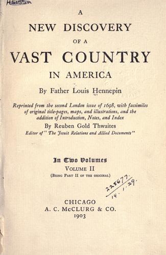 A new discovery of a vast country in America.