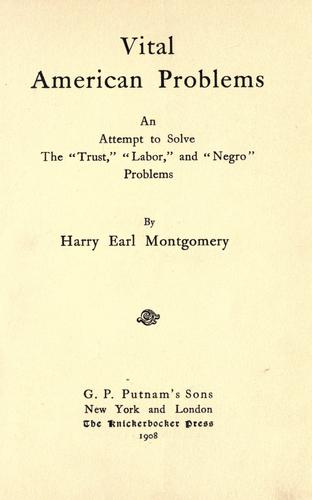 Vital American problems