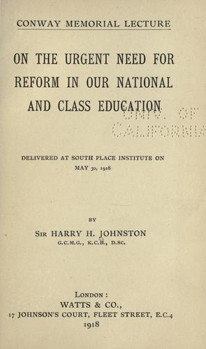 On the urgent need for reform in our national and class education
