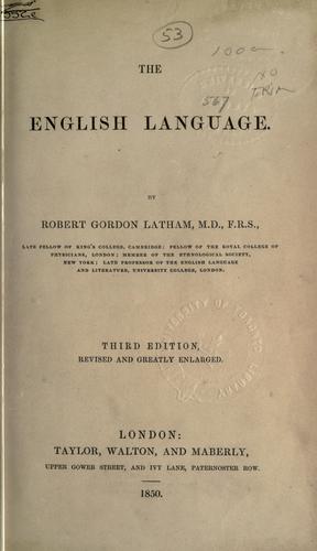 The English language.