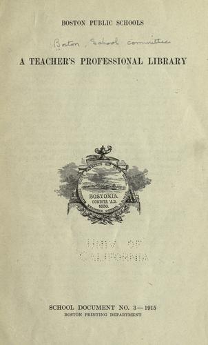 A teacher's professional library 