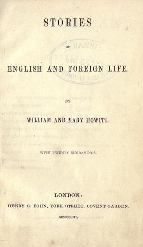 Stories of English and foreign life.