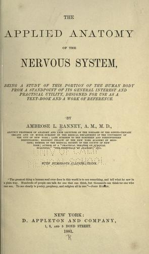 The applied anatomy of the nervous system