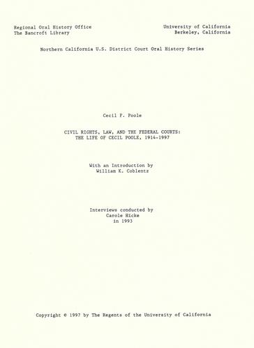 Civil rights, law, and the federal courts