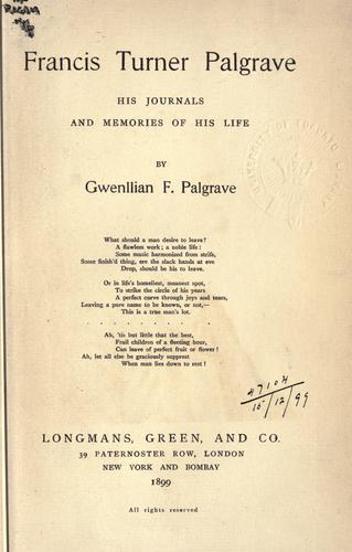 Francis Turner Palgrave