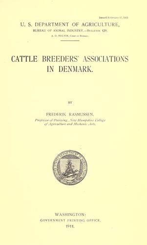 Cattle breeders' associations in Denmark