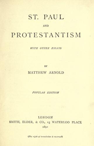 St. Paul and Protestantism