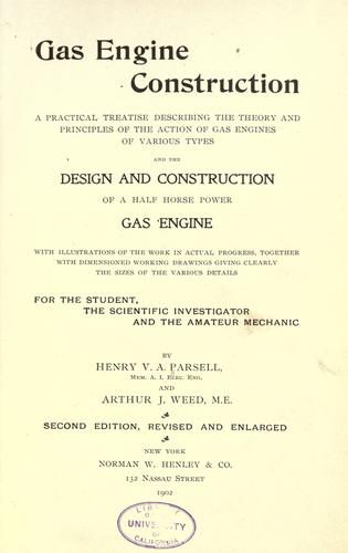 Gas engine construction
