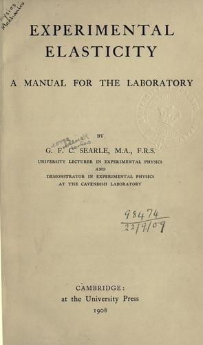 Experimental elasticity