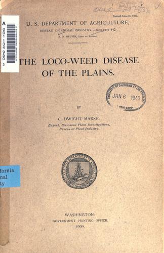 The loco-weed disease of the plains