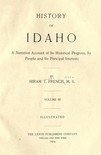 History of Idaho