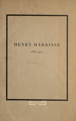 Henry Harrisse, 1830-1910.