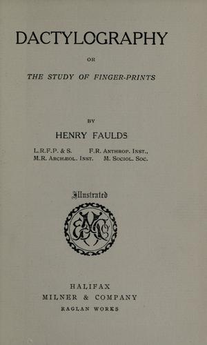 Dactylography