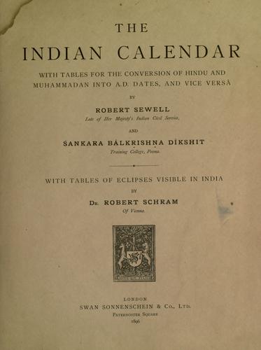 The Indian calendar