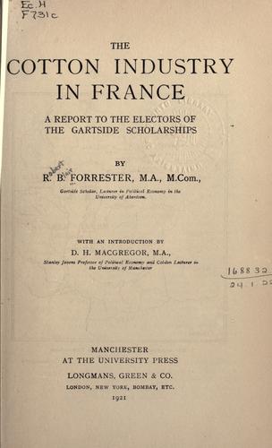 The cotton industry in France