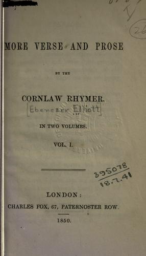 More verse and prose