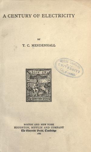 A century of electricity