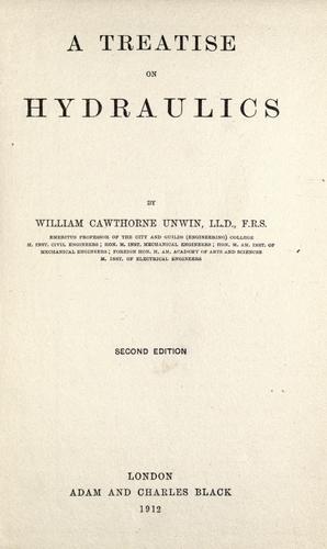 A treatise on hydraulics