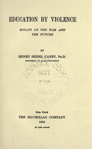 Education by violence