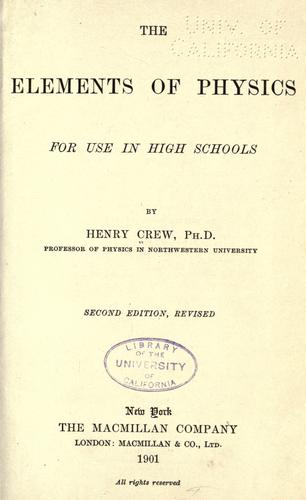 The elements of physics