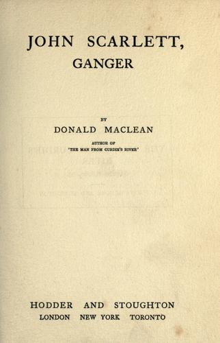 John Scarlett, ganger